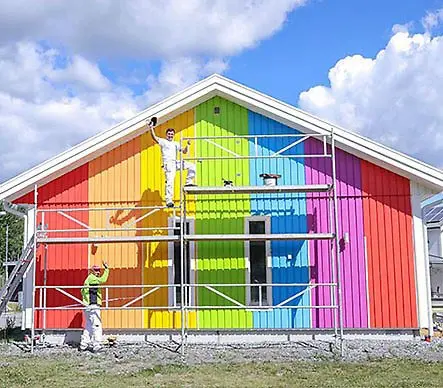 The rainbow house strikes a blow for the equal value of all people and solar power from NIBE