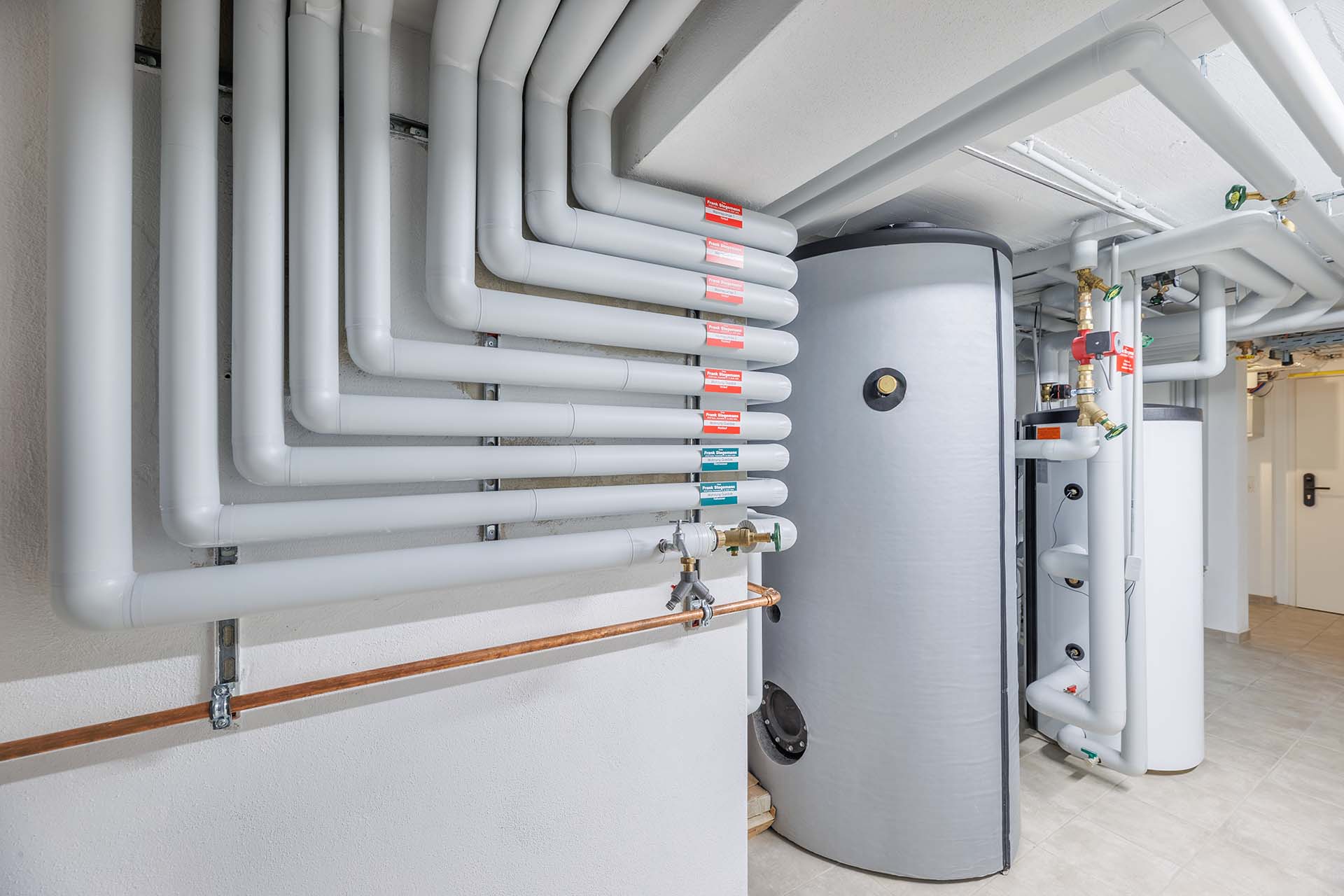 Neue Heizanlage im Technikraum
