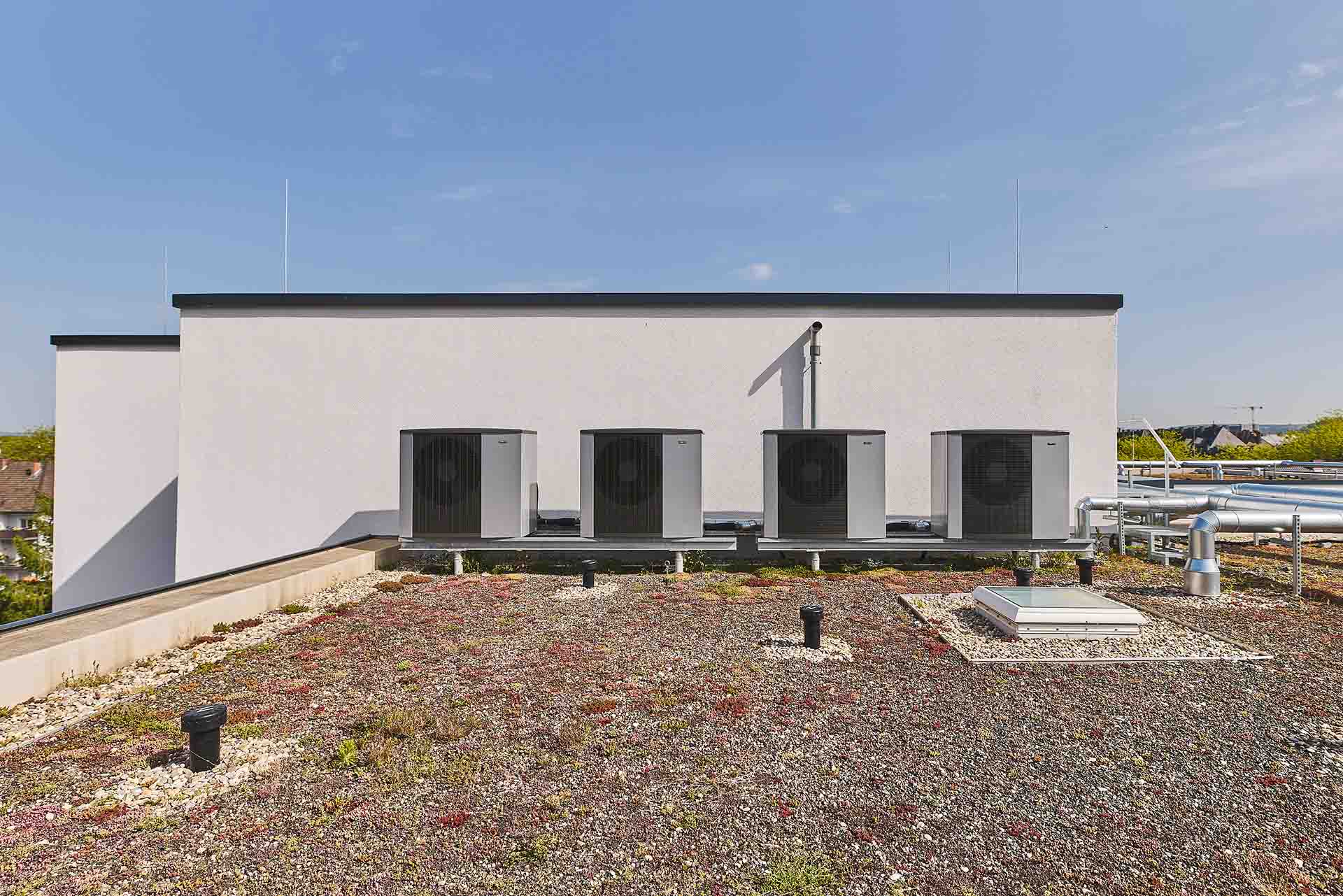 Mehrfamilienhaus mit Wärmepumpe