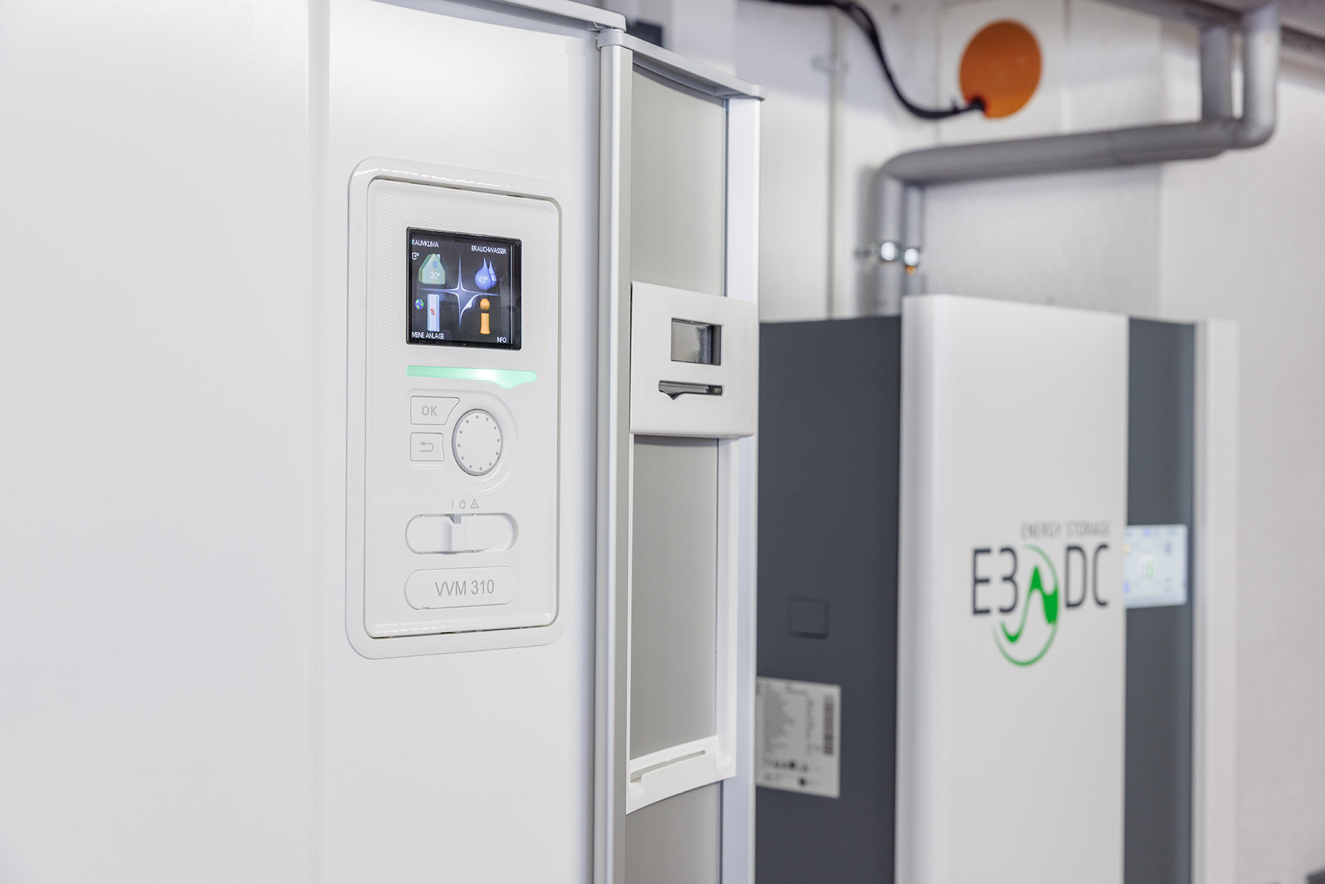 Display der Wärmepumpe