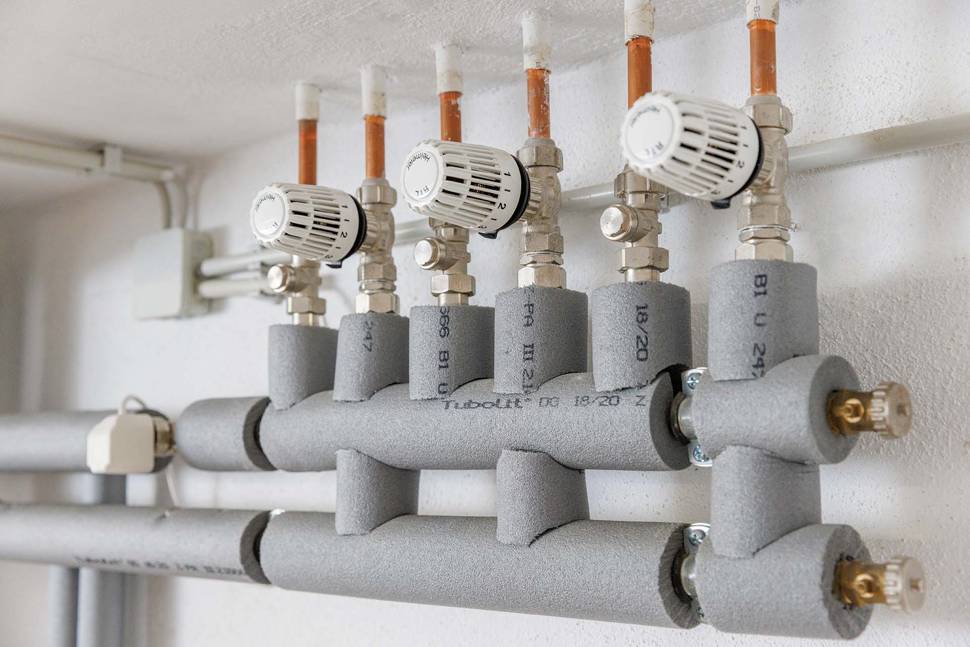 Heizkreise der Fußbodenheizung